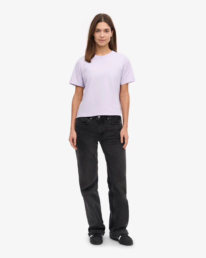 T-Shirt Boxy Crop Lavande