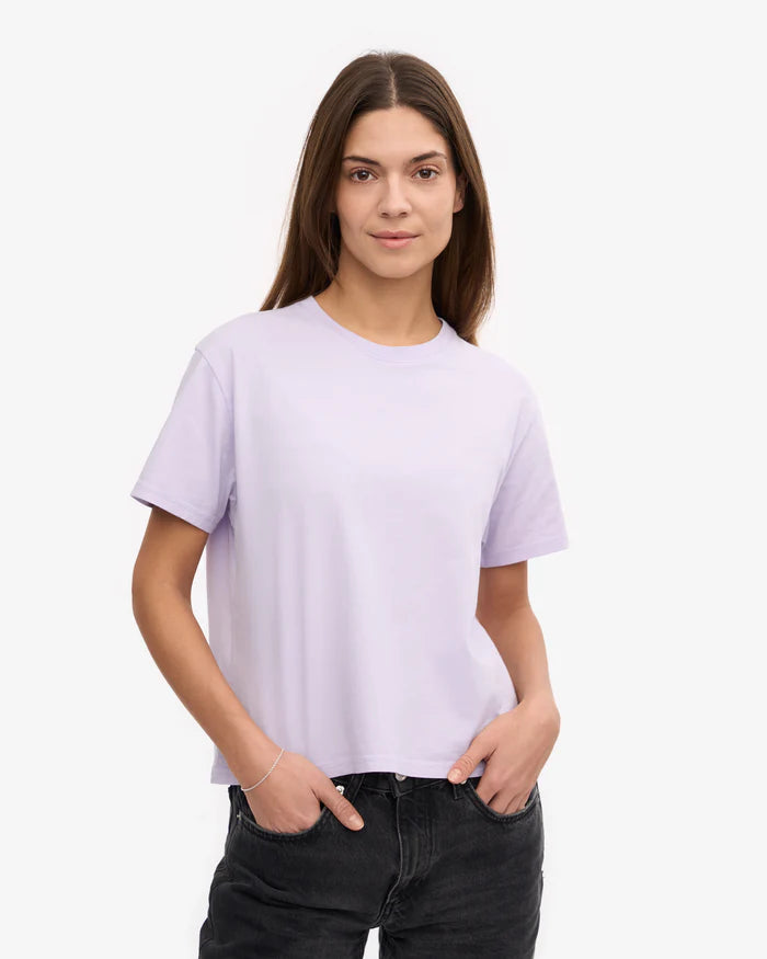 T-Shirt Boxy Crop Lavande