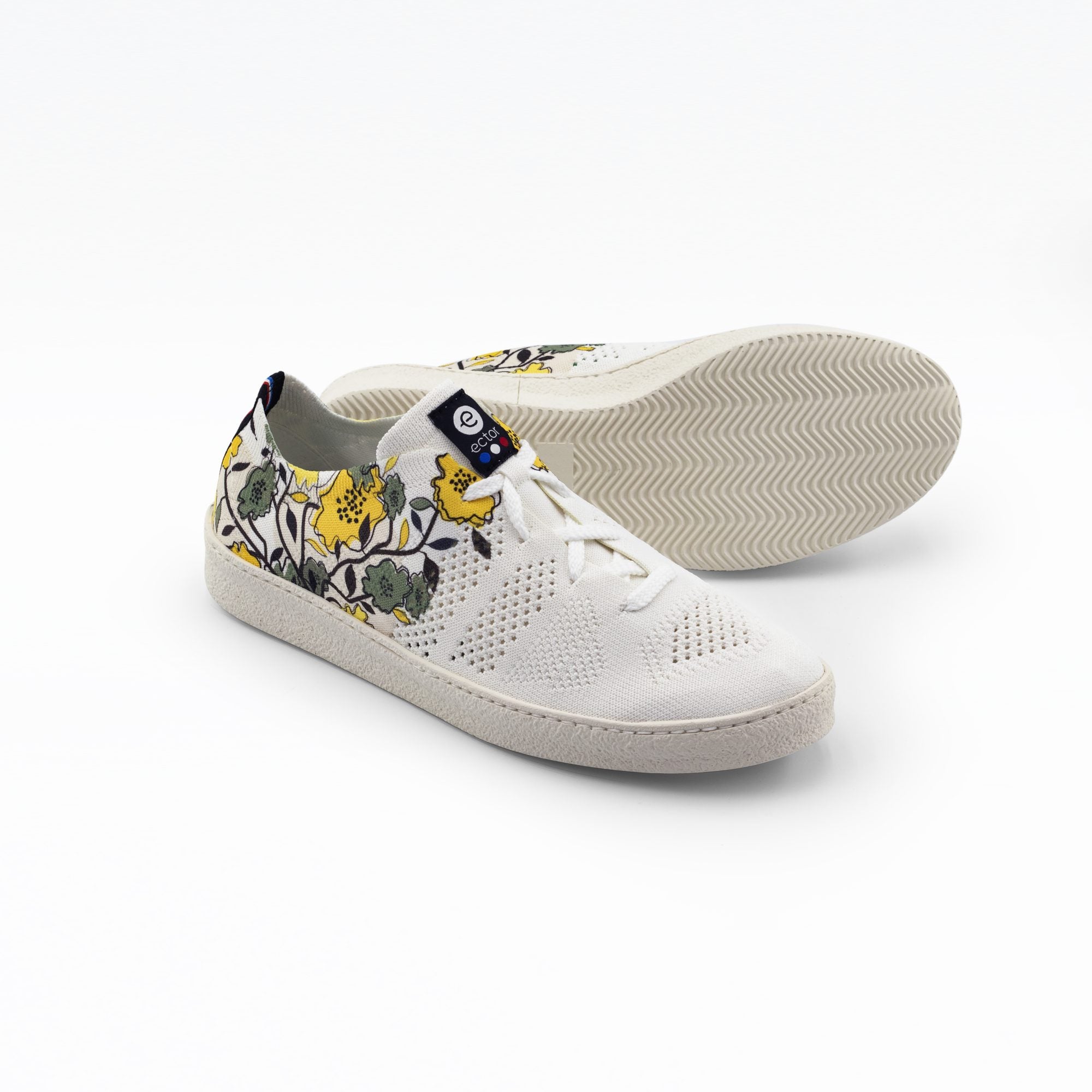 Sneakers écoresponsables femme Flowers Jaune