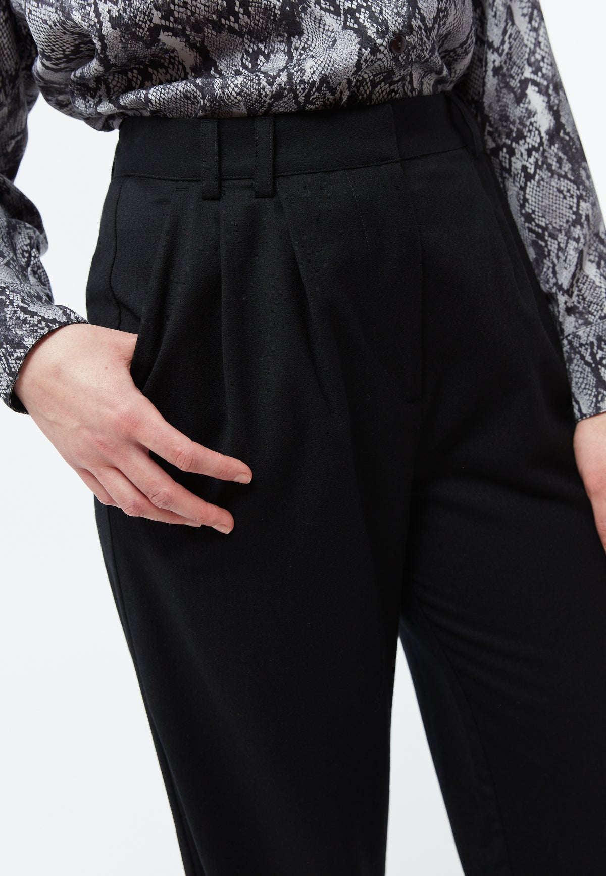 Linen Trousers Beatrice Black