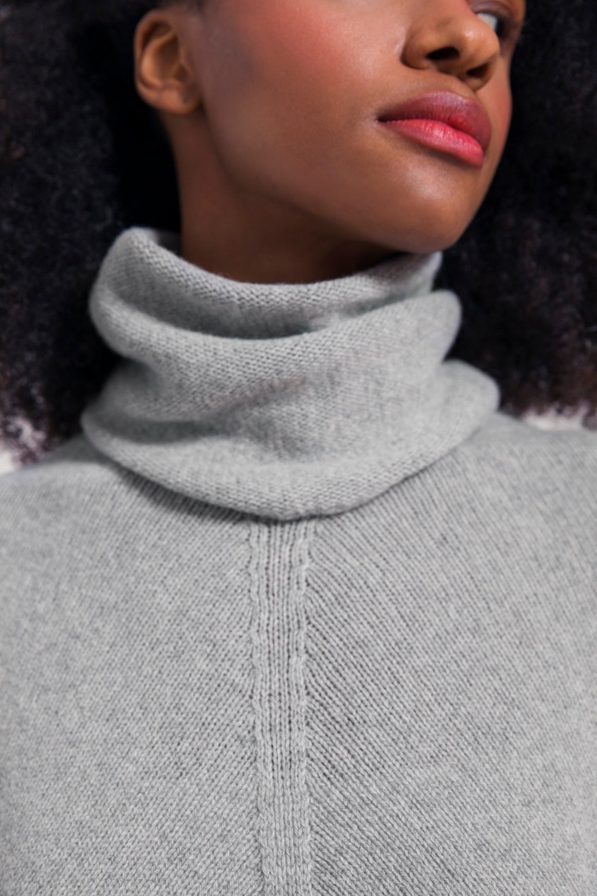 Poncho cachemire Elisabetta Gris