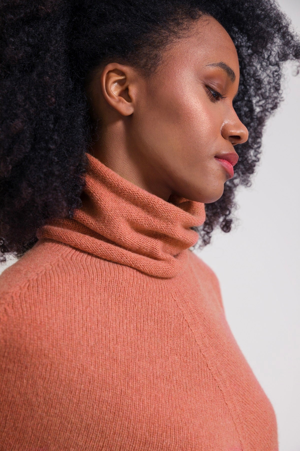 Poncho cachemire Elisabetta Orange