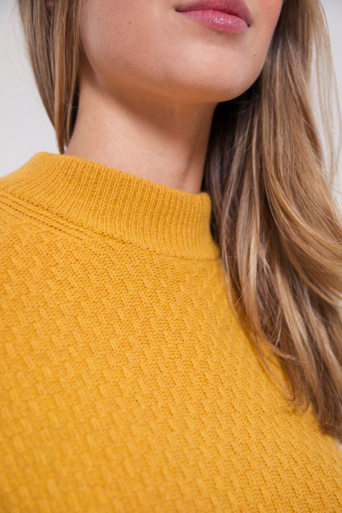 Pull cachemire Caterina Jaune 