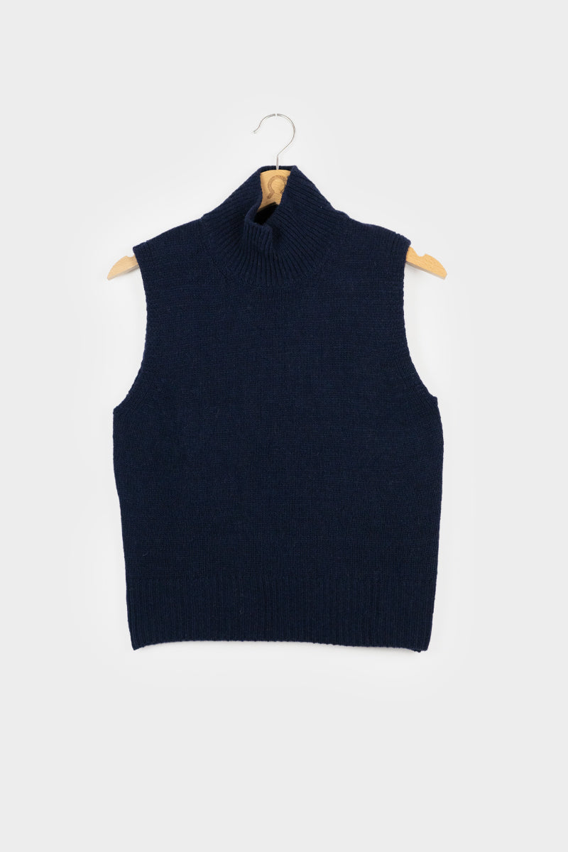 Pull sans manches en cachemire Matilde Noir