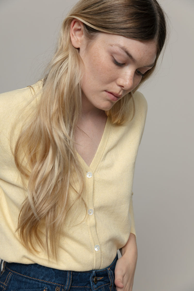 Lucia Yellow cardigan