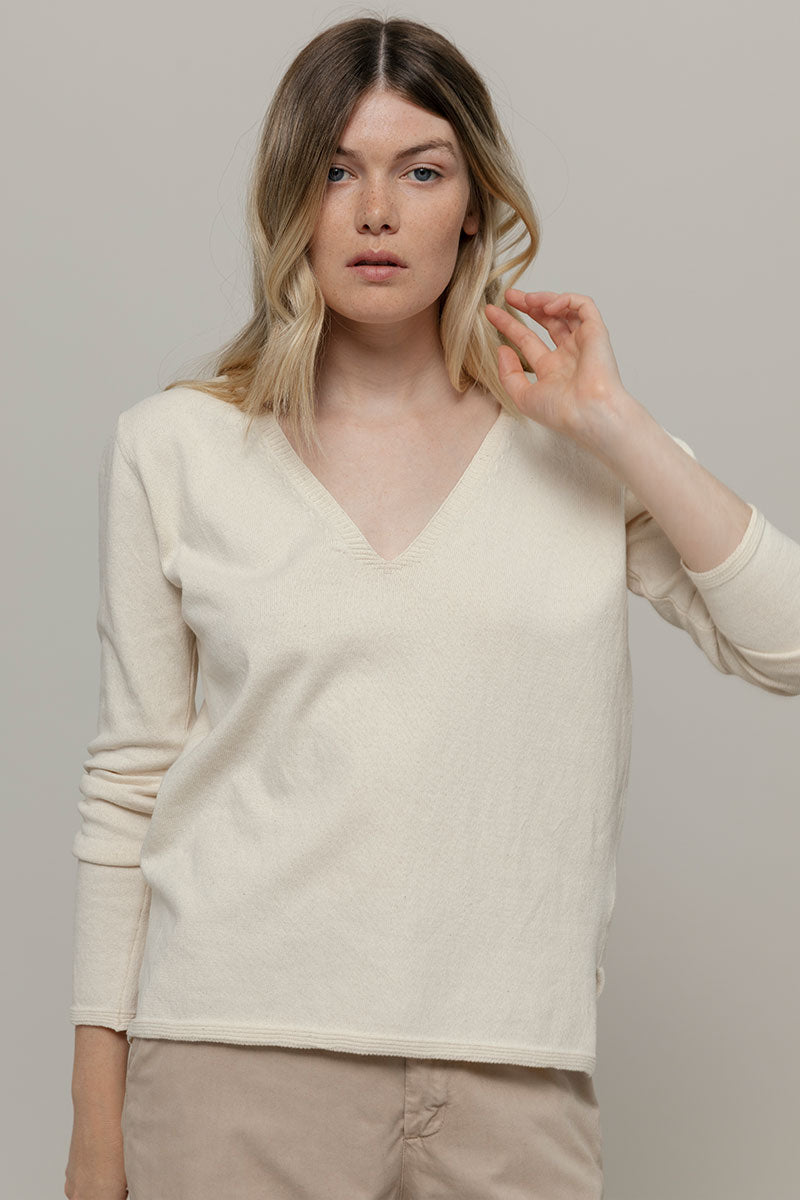 Pullover Aura écru