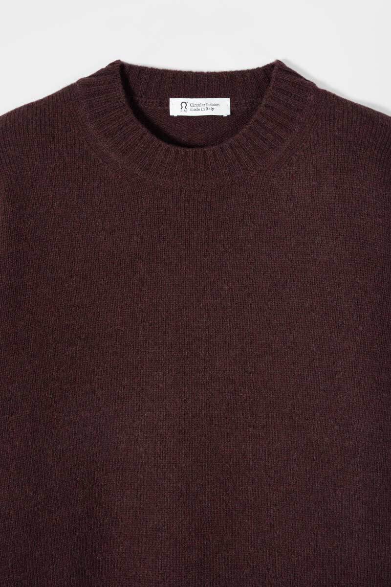 Pull en laine Ferruccio Marron