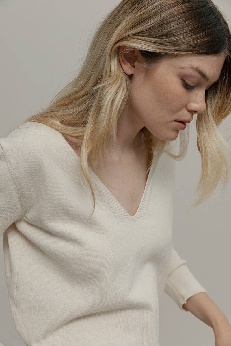 Pullover Aura écru