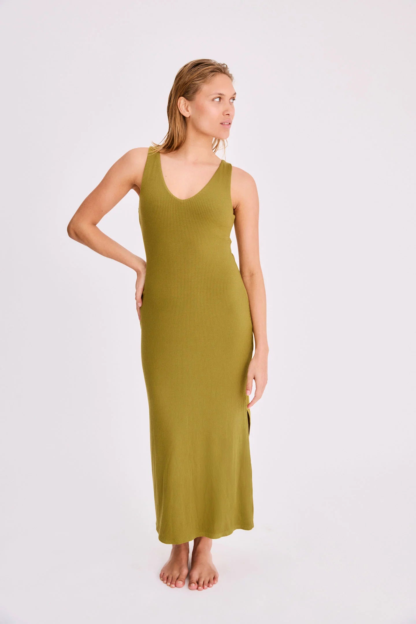 Long Dress Nysa Olive