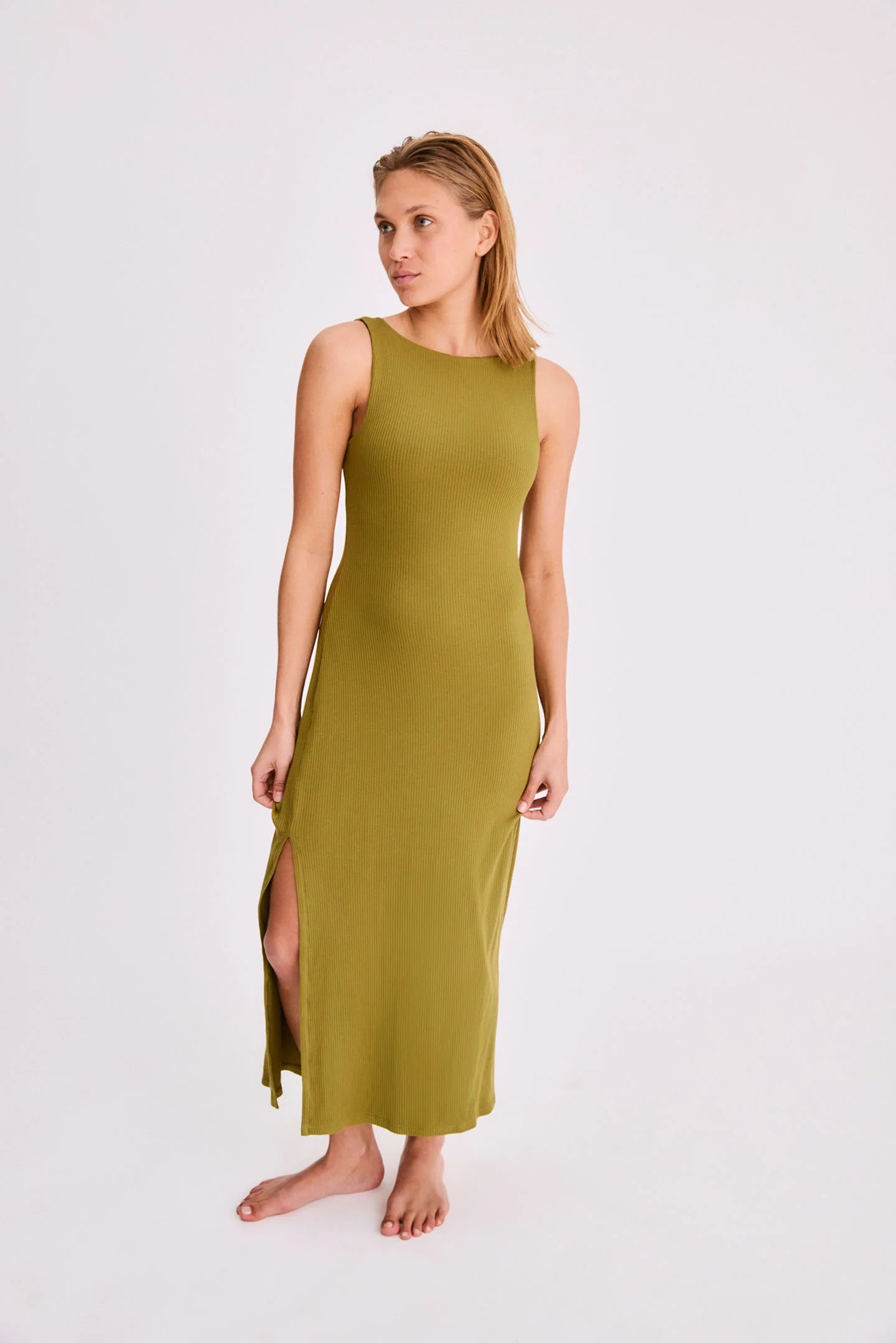 Long Dress Nysa Olive