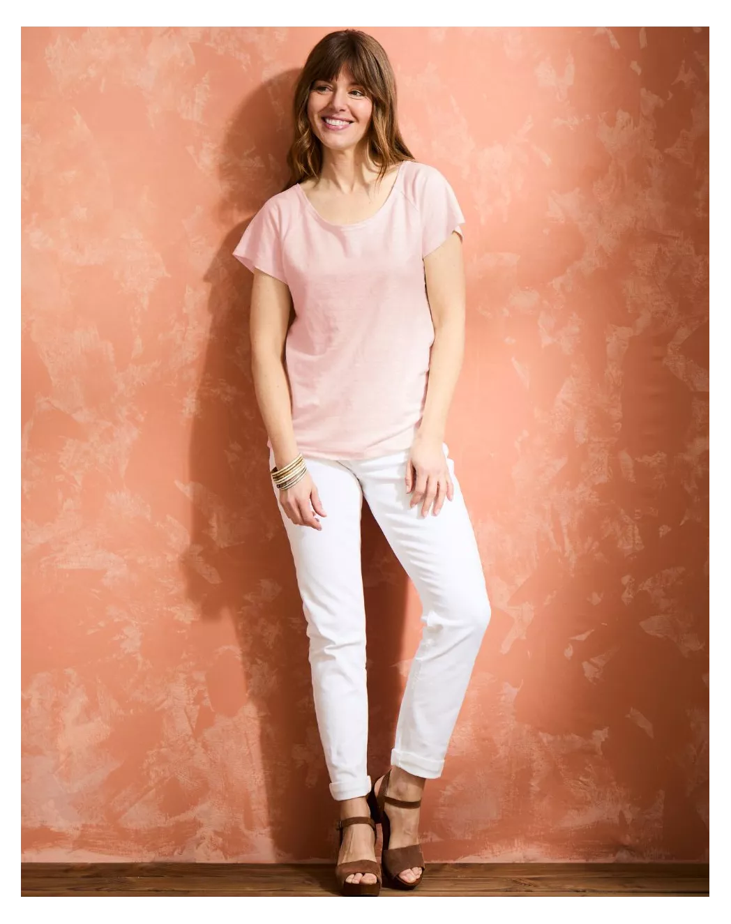 T-Shirt lin col rond Alina Rose