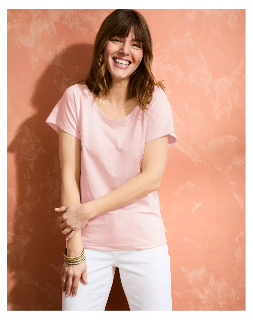 T-Shirt lin col rond Alina Rose