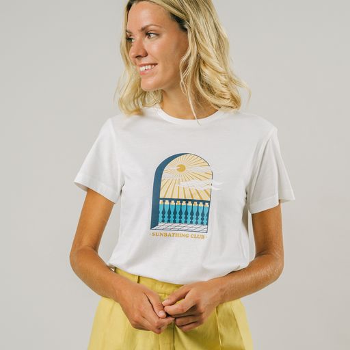 T-Shirt coton bio femme Sunbathing
