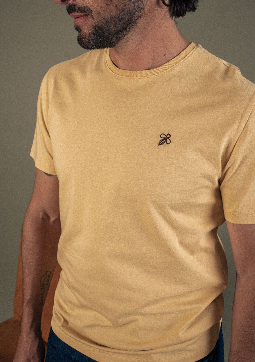 T-shirt homme coton bio Essaim jaune
