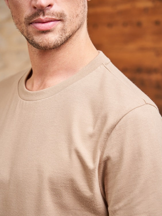 T-shirt coton bio Paul Beige