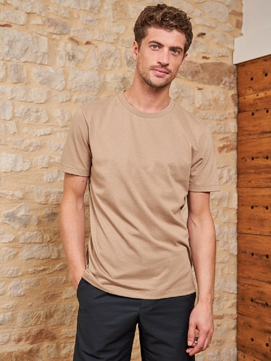 T-shirt coton bio Paul Beige 