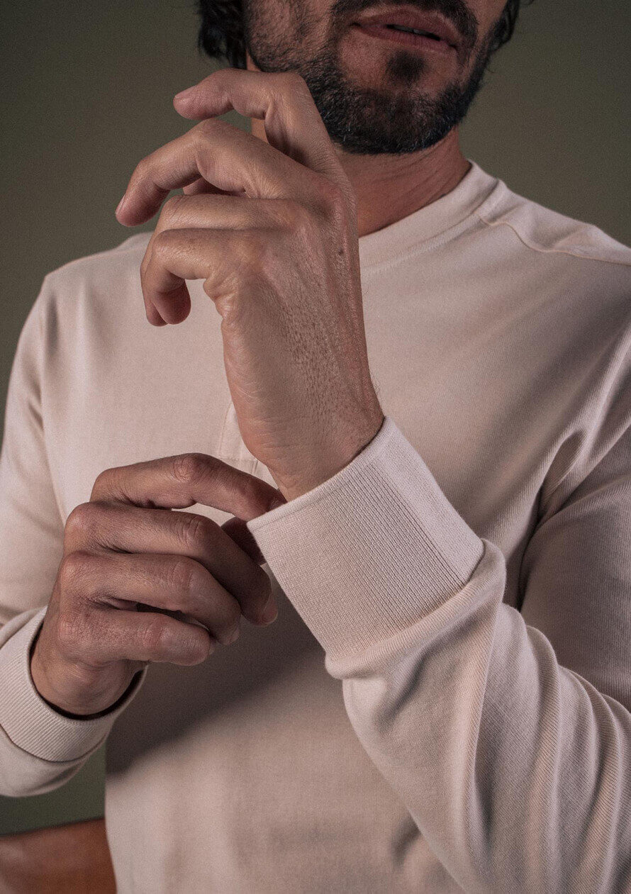 Henley Polo Respect Beige