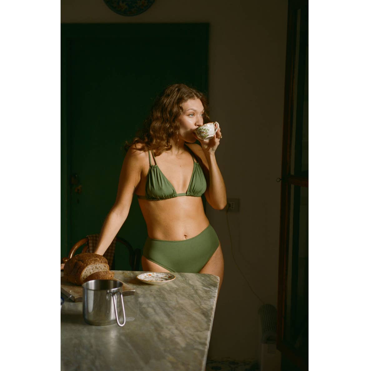 Triangle Bikini Top Franny Khaki