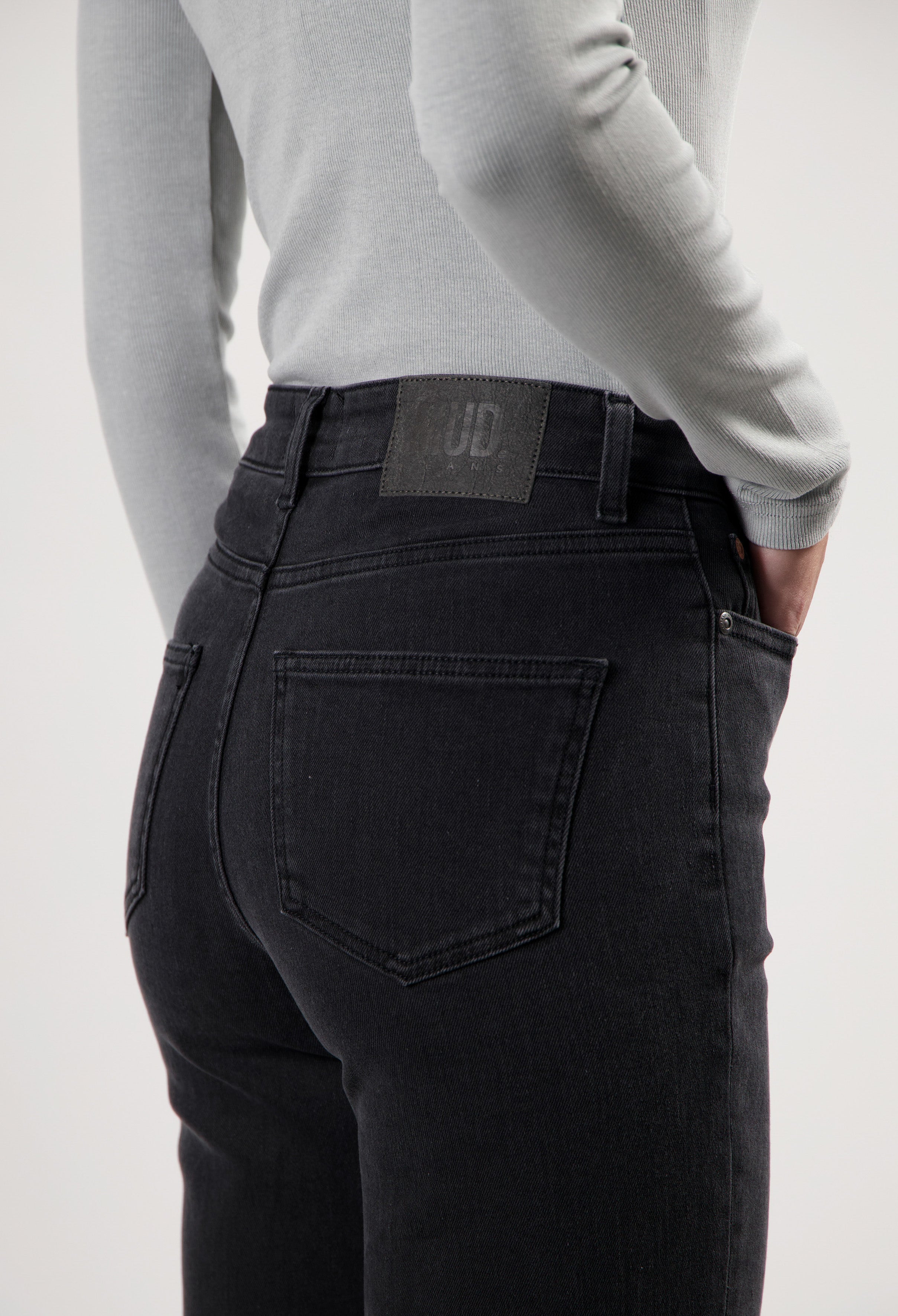 Mom Jeans Mams Tapered Stone Black