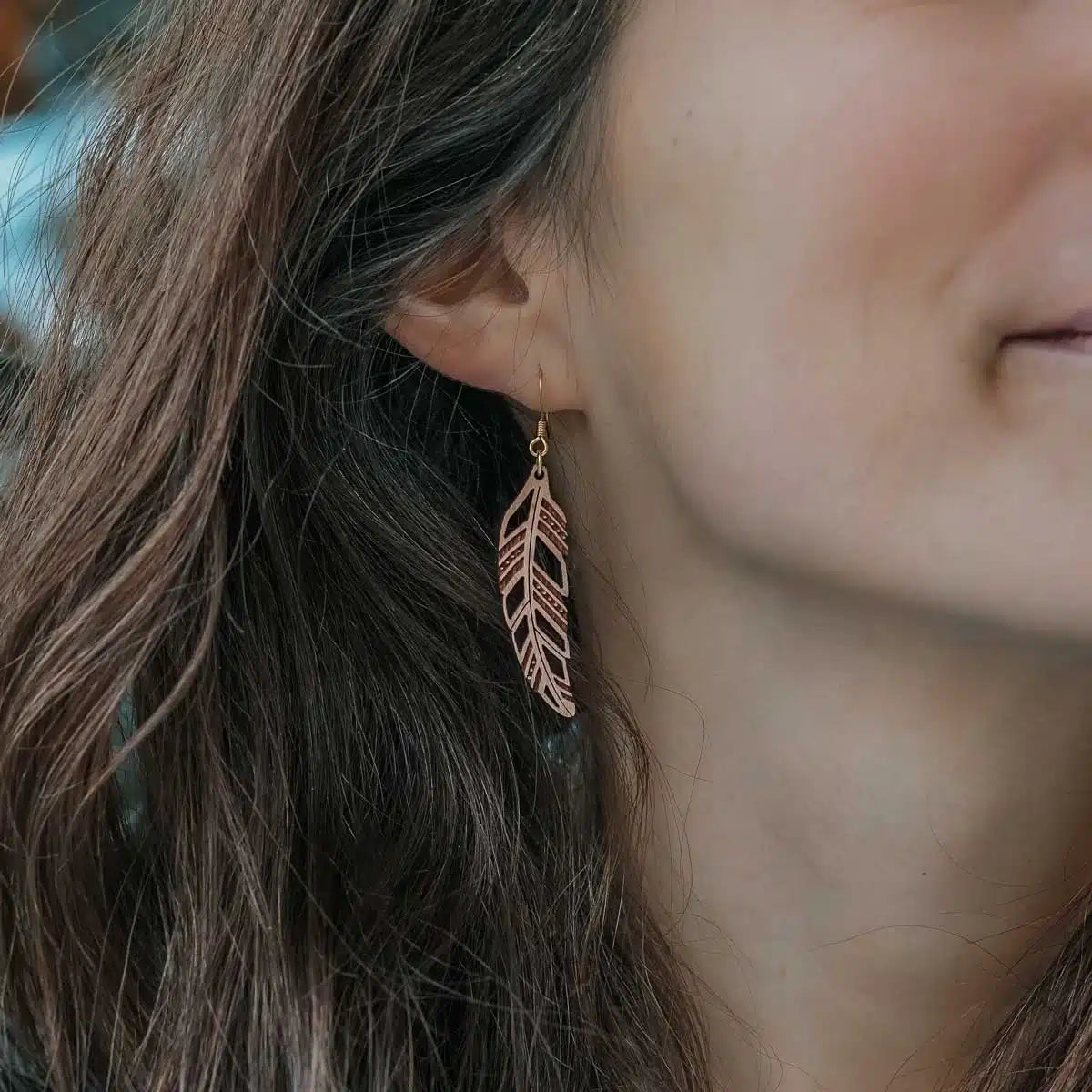 Boucles d'oreille Piuma Brut