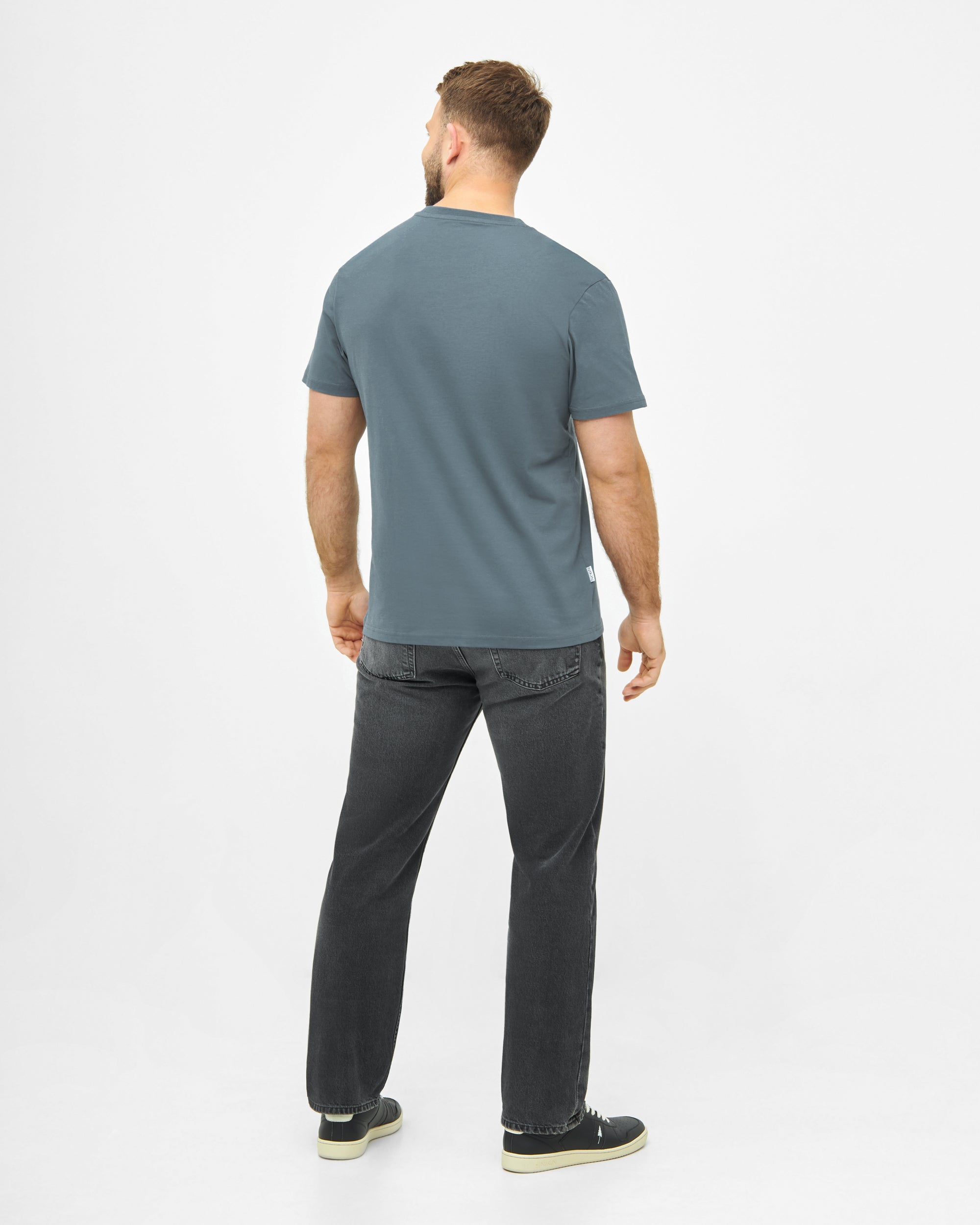 Men's organic cotton T-shirt Treeshirt Steel Blue