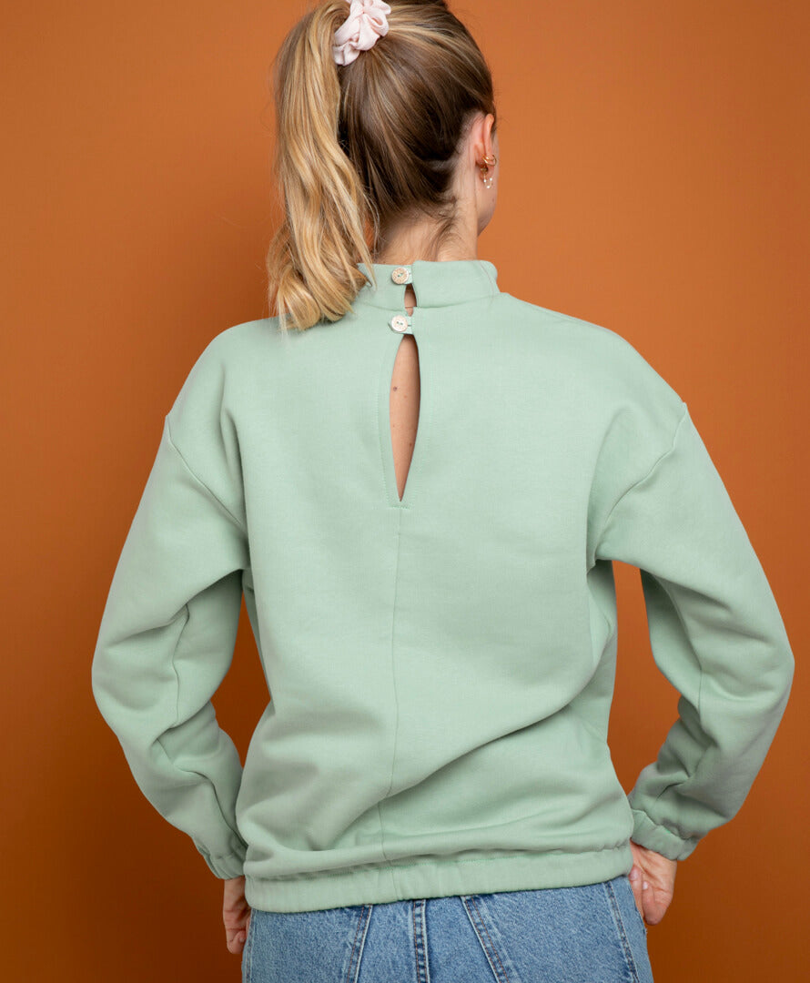 Organic Cotton Sweater Litsée light green