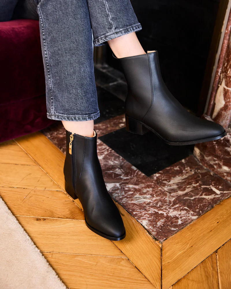 Vegane Stiefeletten Schwarz Grâce
