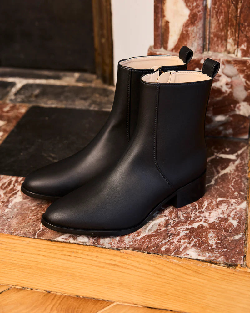 Vegane Stiefeletten Schwarz Grâce
