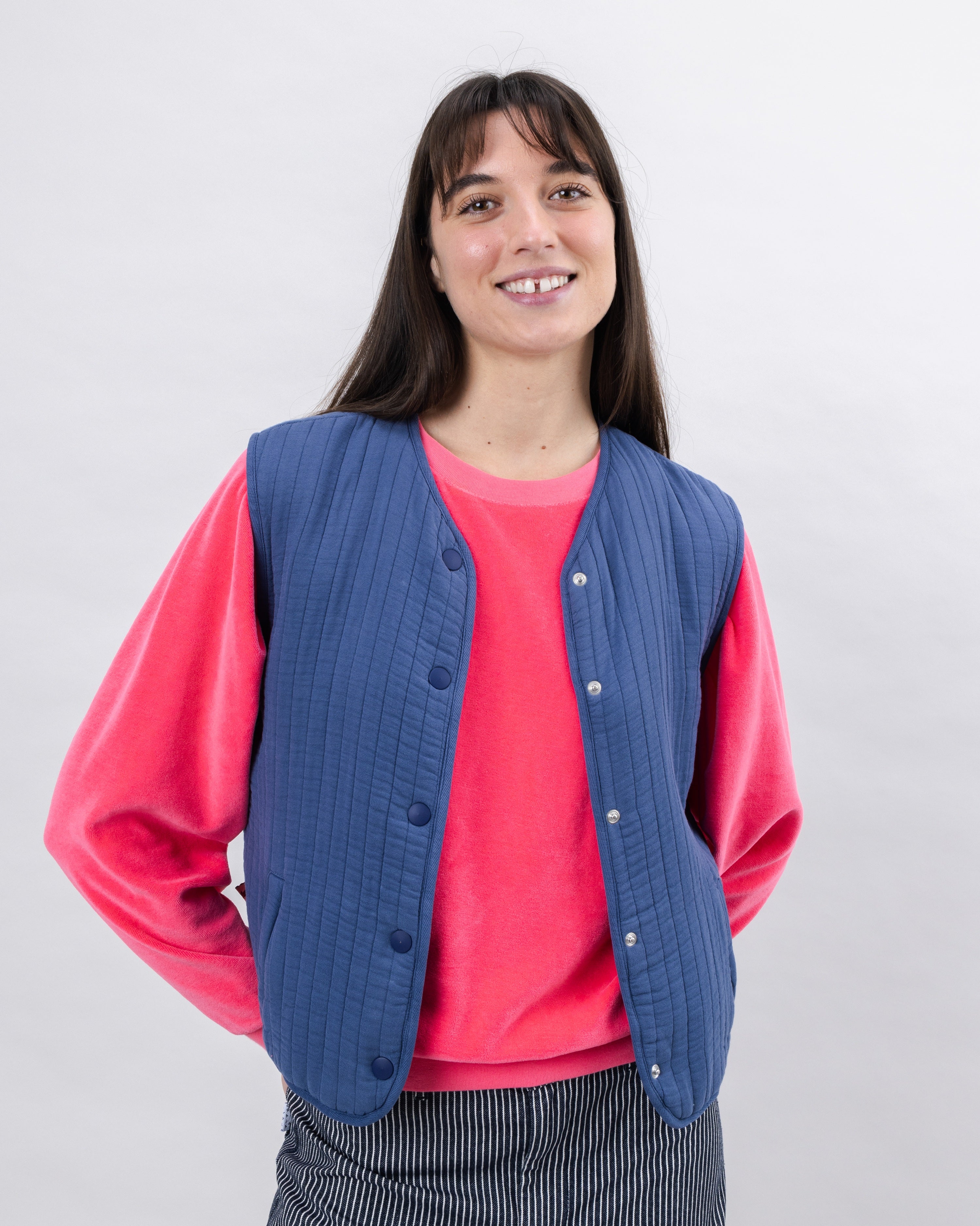 Quilt Vest Indigo