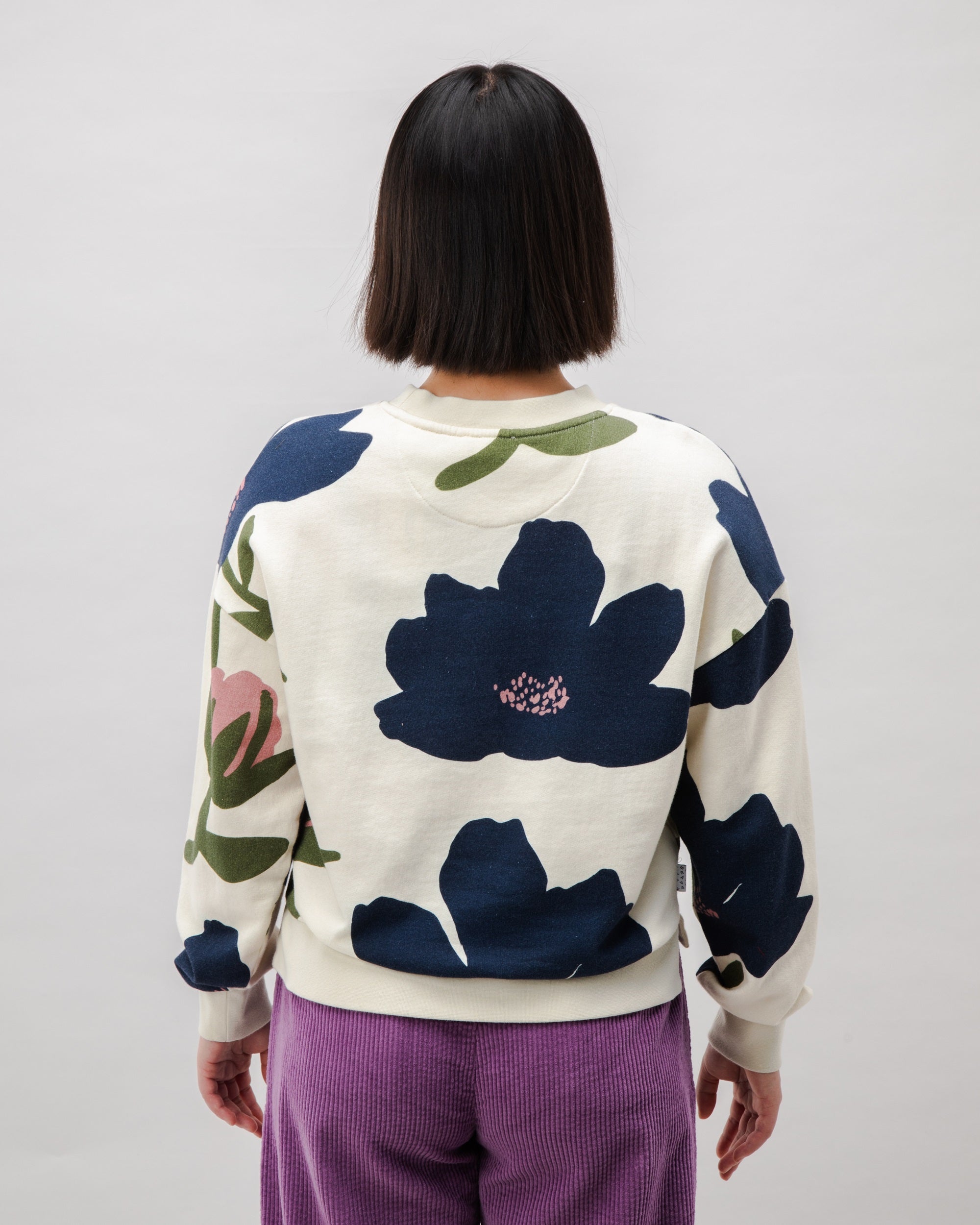 Damen Sweatshirt Bloom Ekru