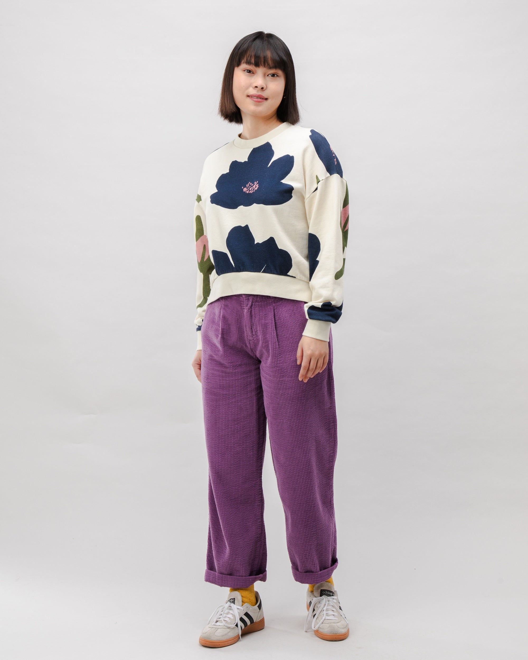 Damen Sweatshirt Bloom Ekru