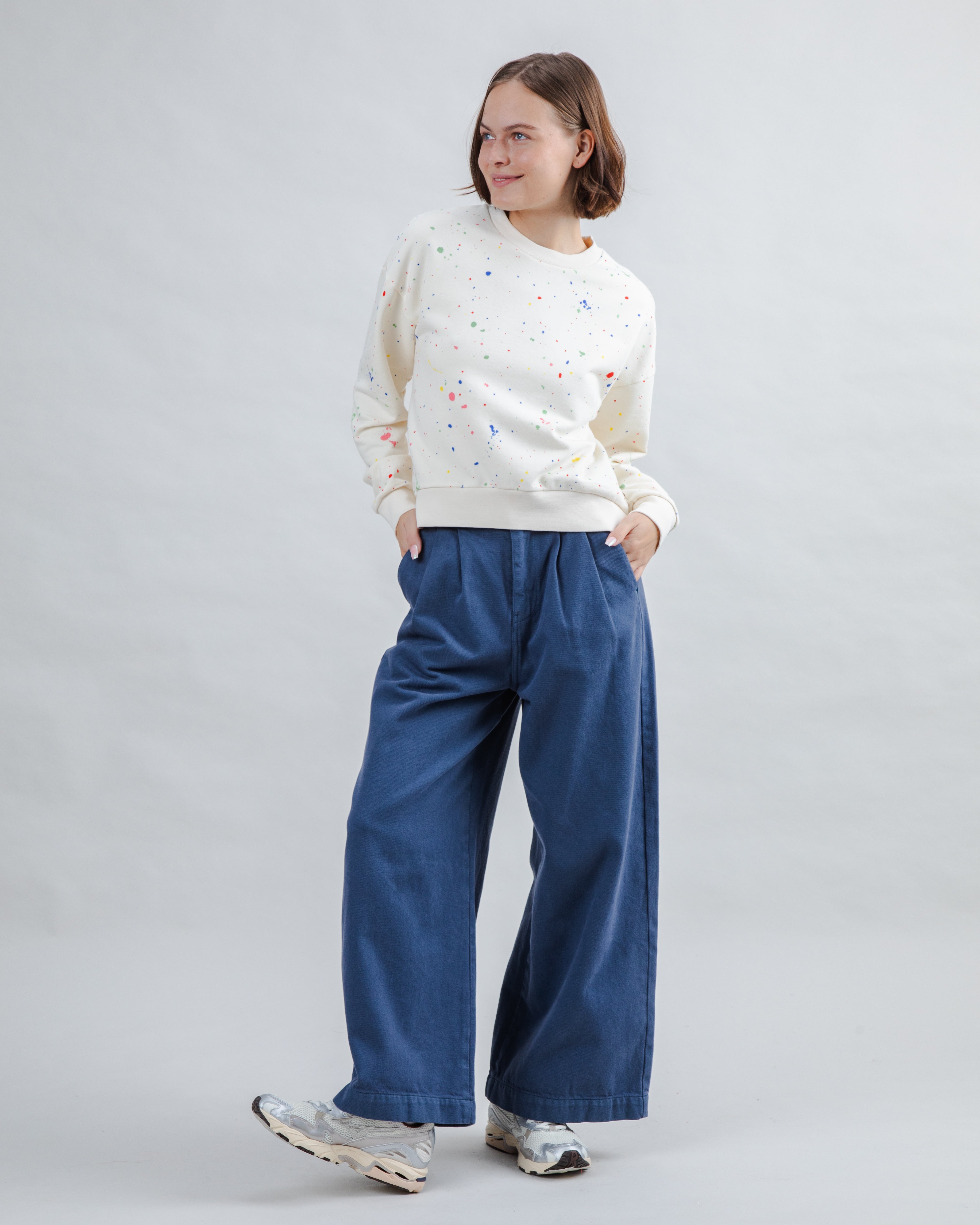 Damen Sweatshirt Splash Paint