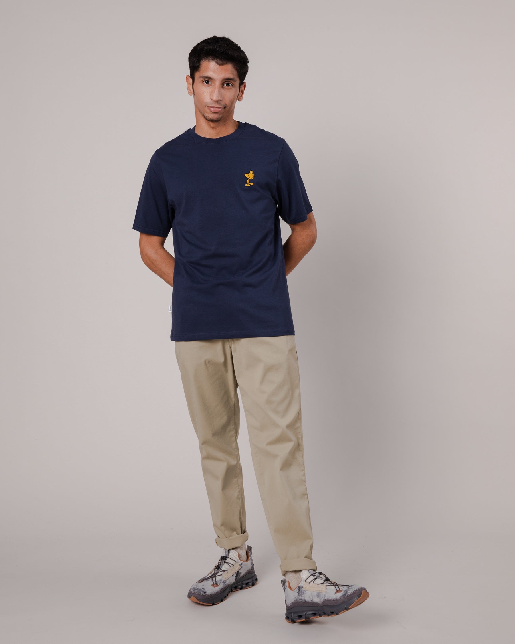 Men's navy Peanuts T-Shirt 100% cotton