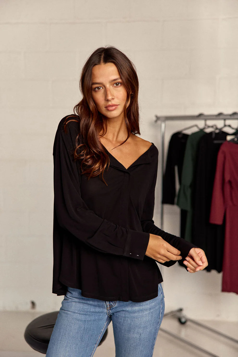 Bluse Sia Schwarz