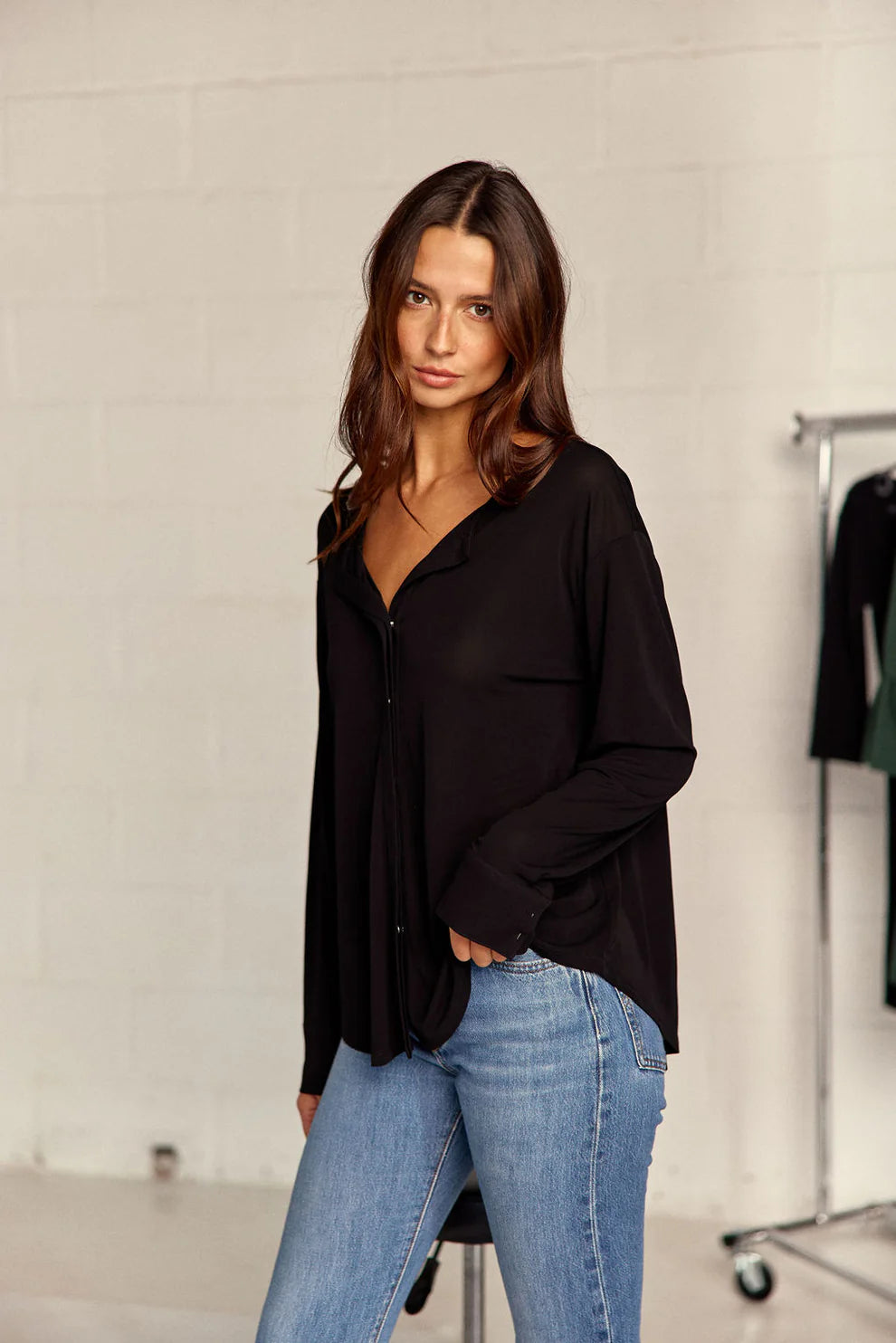 Bluse Sia Schwarz