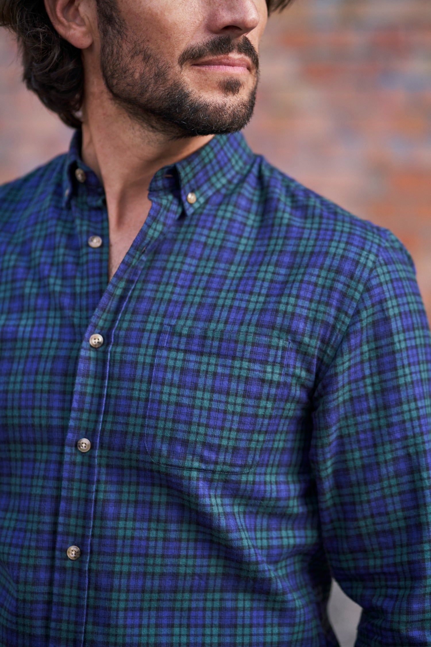 Emile flannel checked shirt