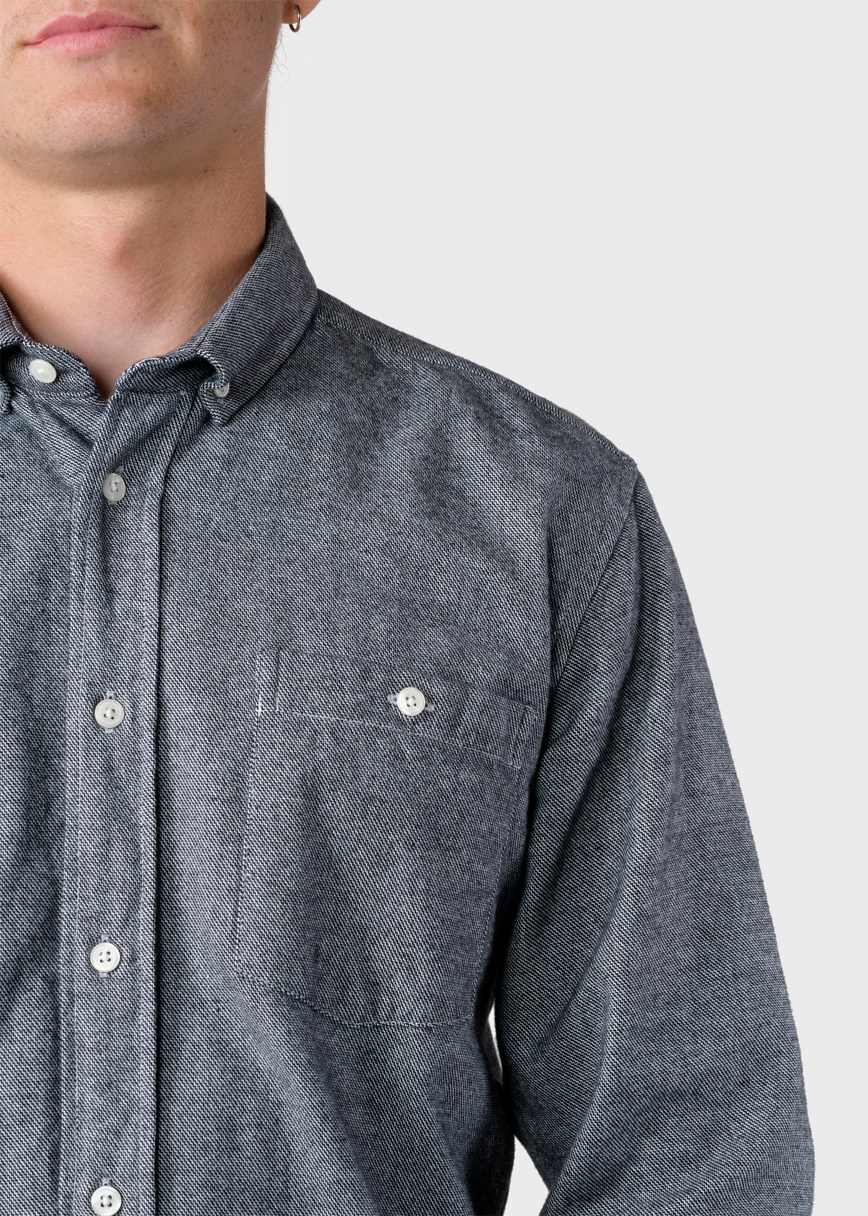 Organic Cotton Flannel Shirt Benjamin gray