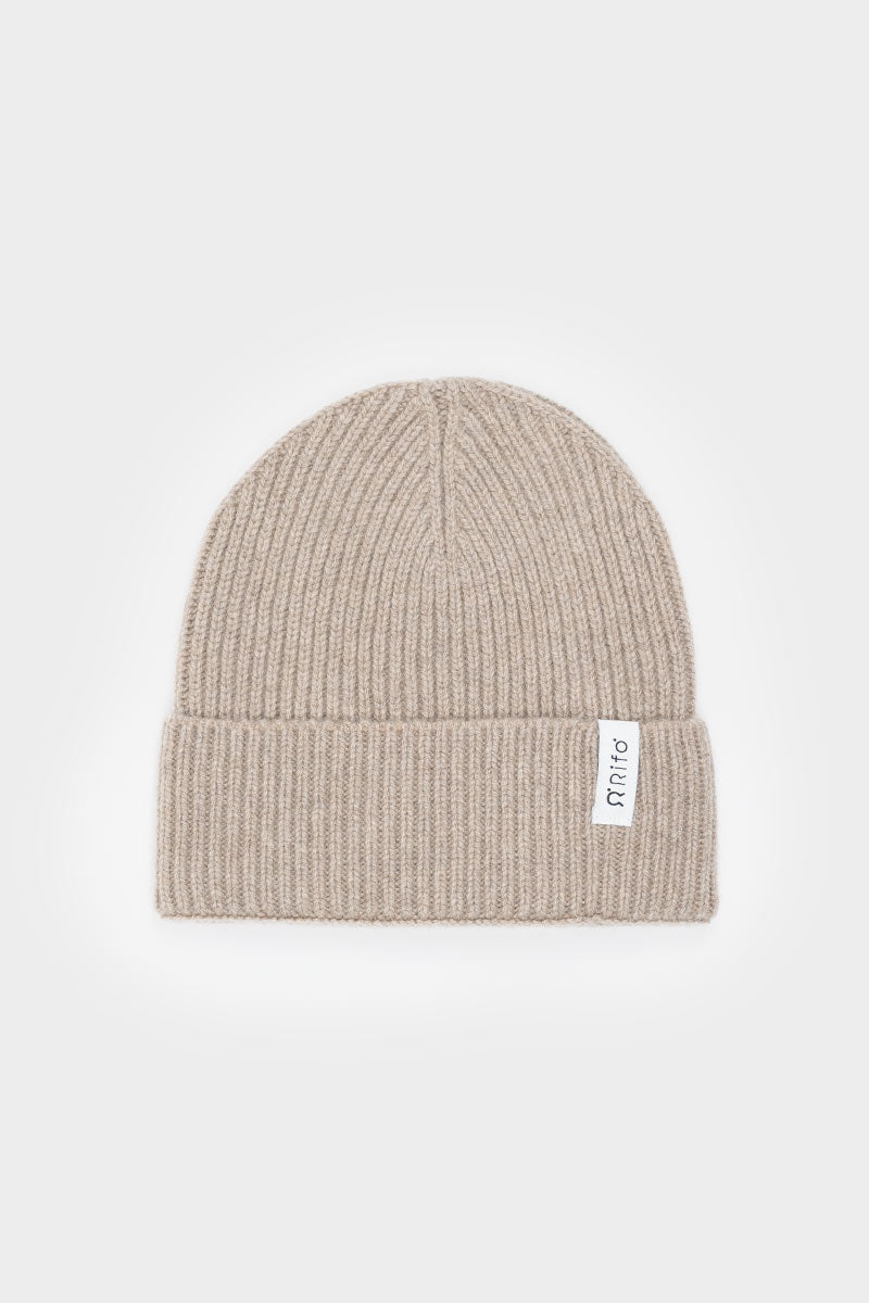 Cashmere beanie Marcello Beige Sand