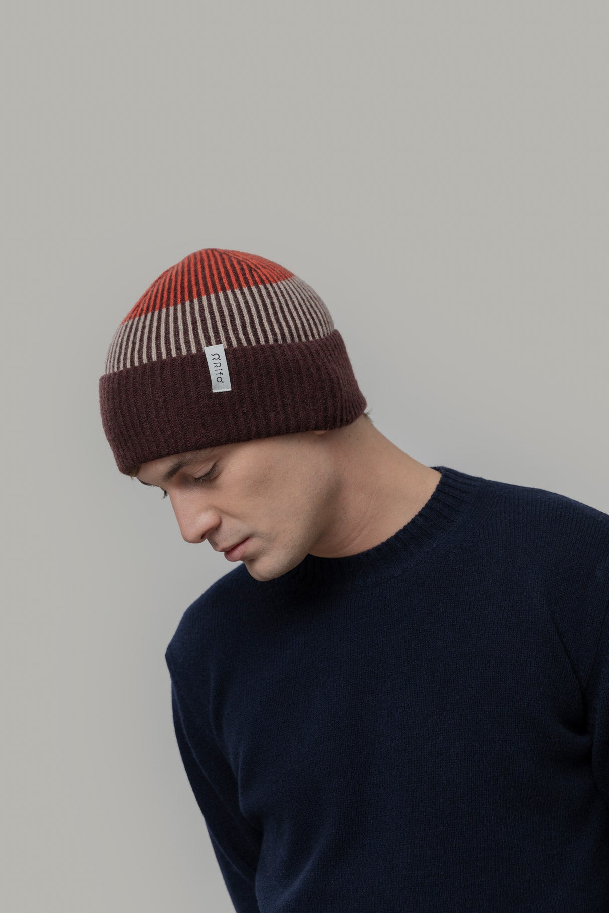 Cashmere beanie Vanda Orange