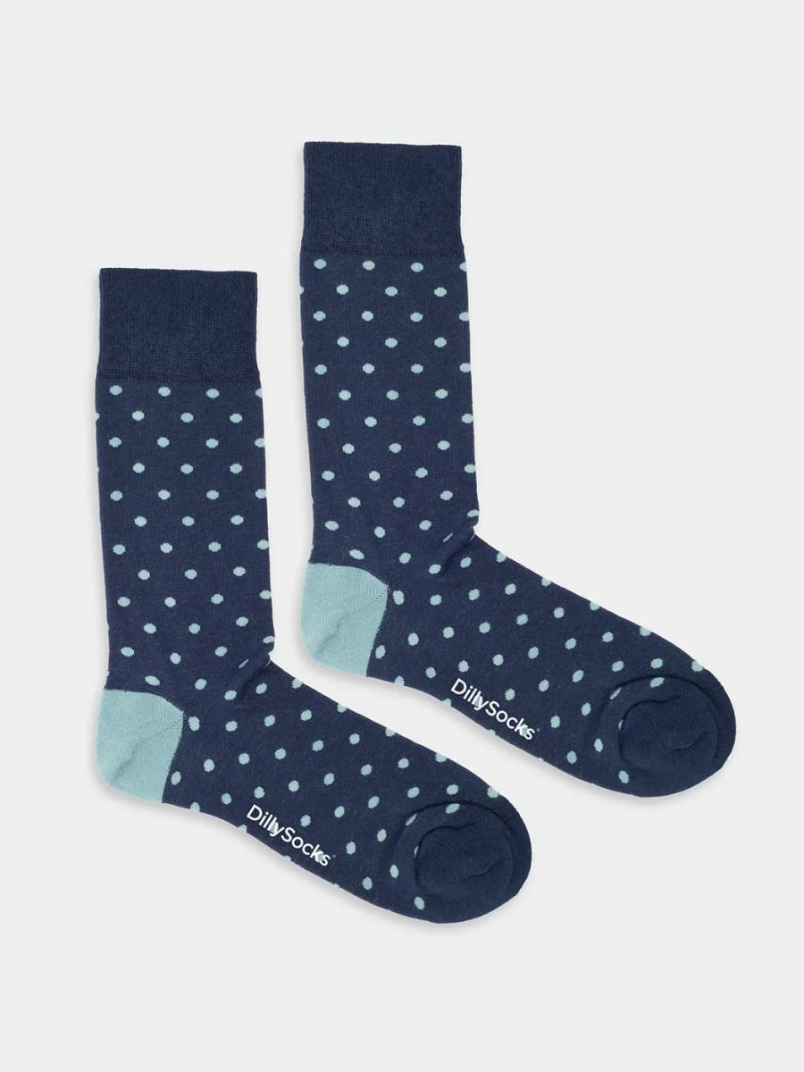 Chaussettes bleues Nautical Dots