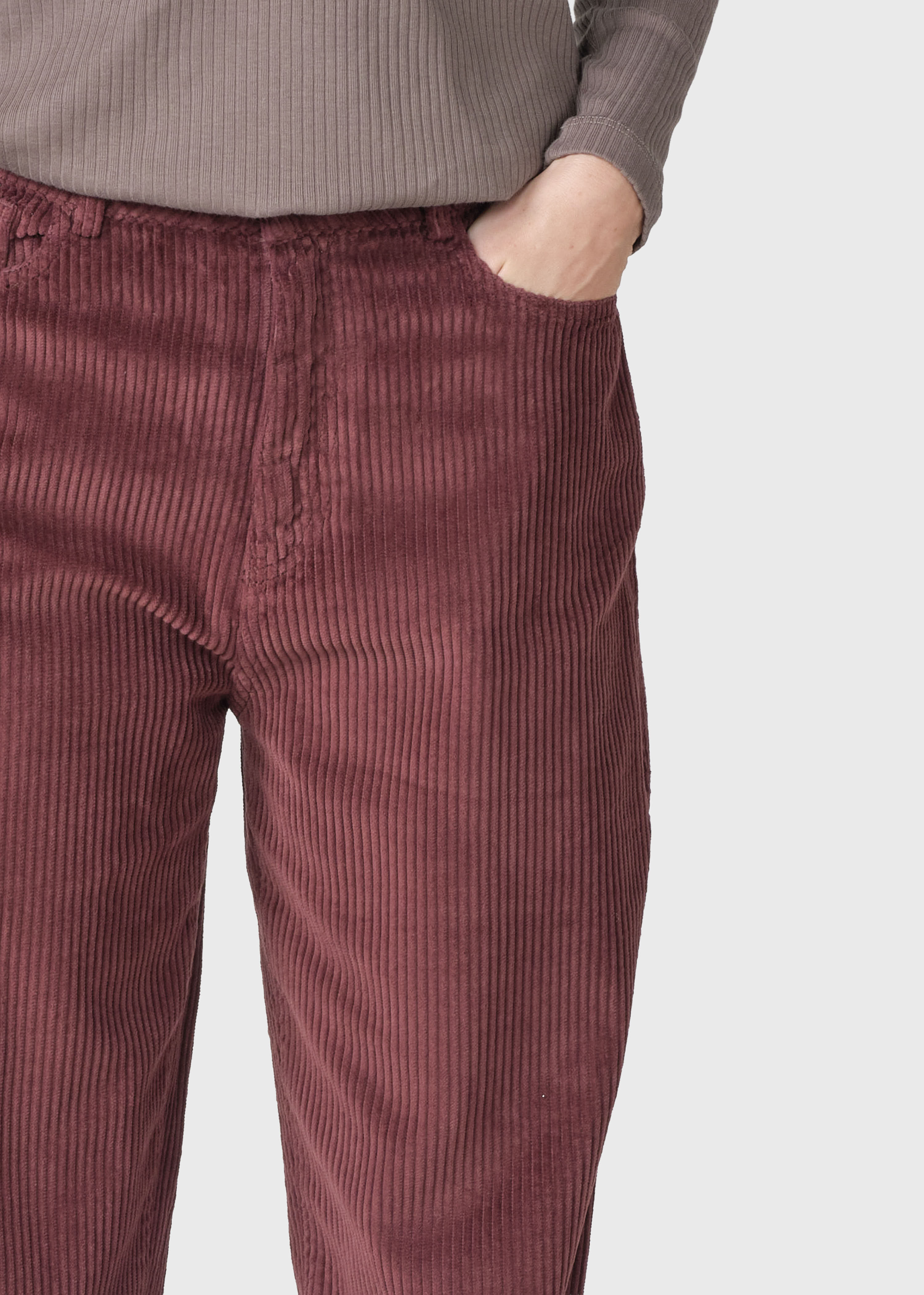 Cordhose Gwen Bordeaux