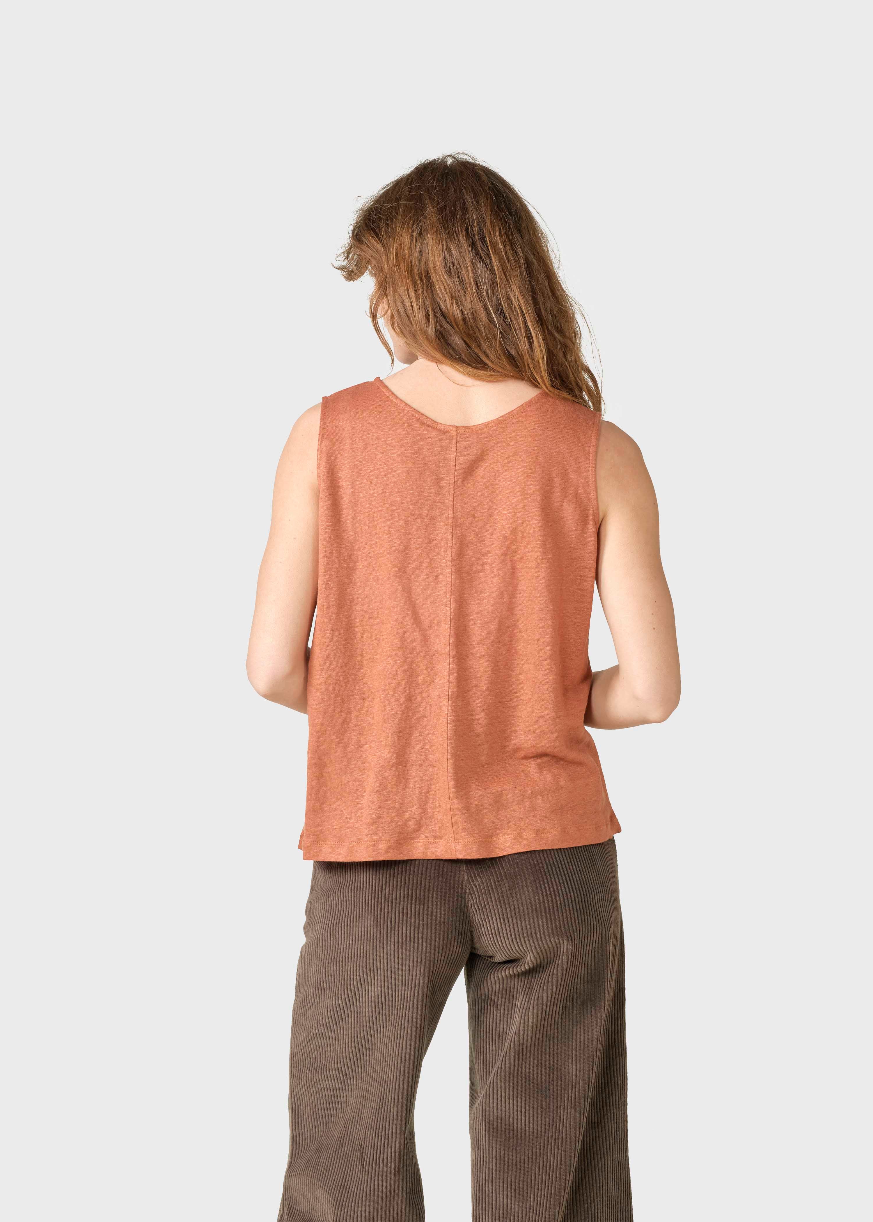 Leinen TankTop Dee Terrakotta
