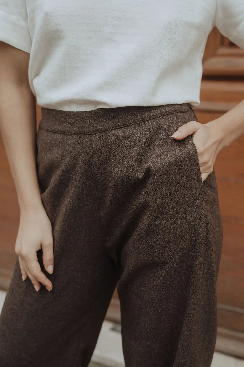 Pantalon Positano Marron