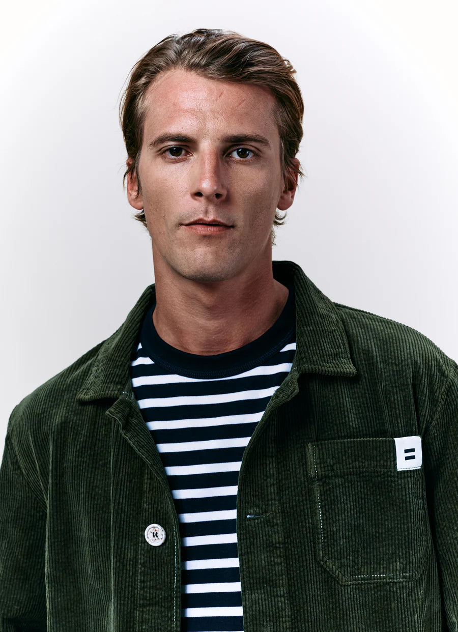 Cord-Jacke Olivgrün