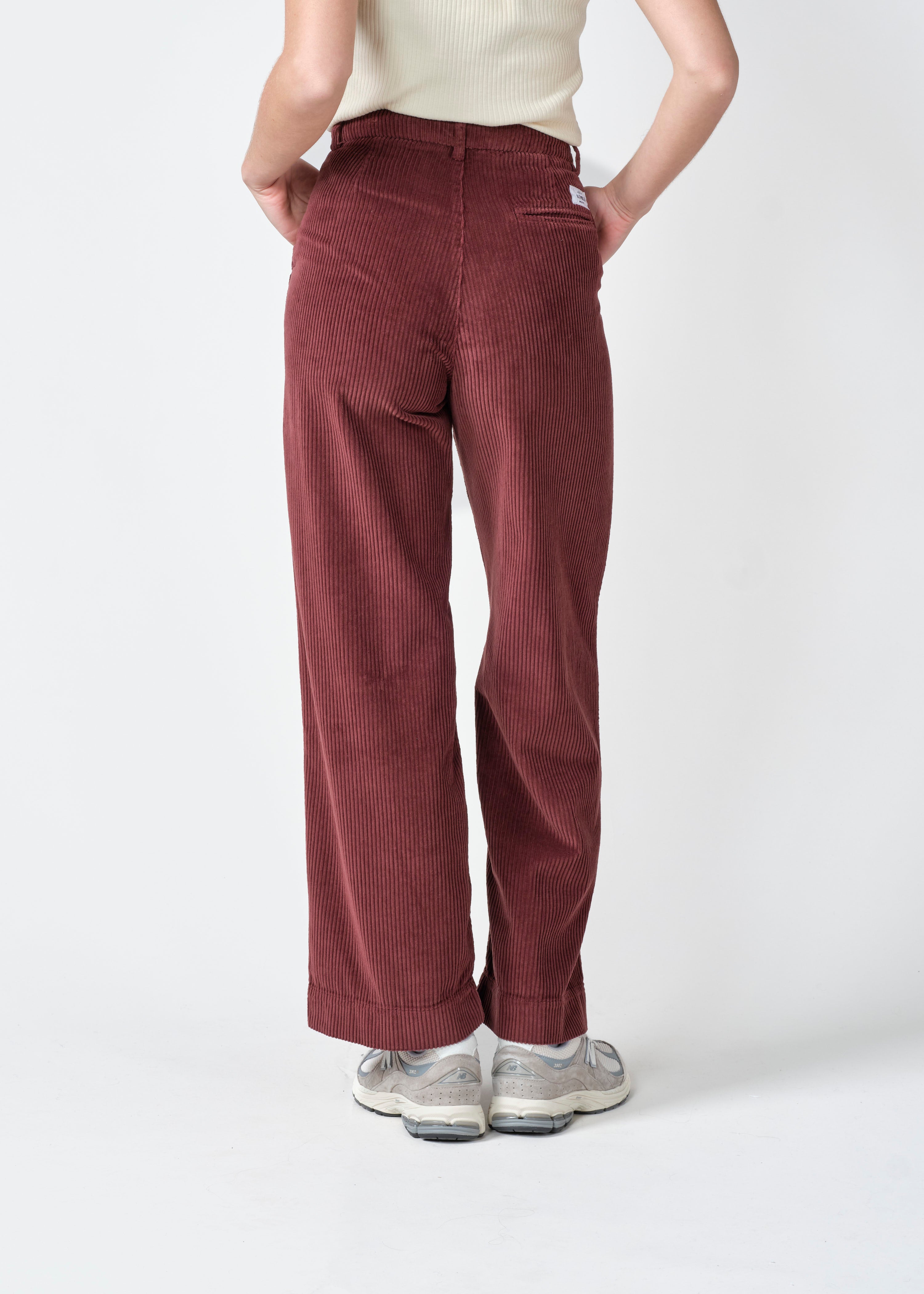 Lydia Burgundy corduroy pants