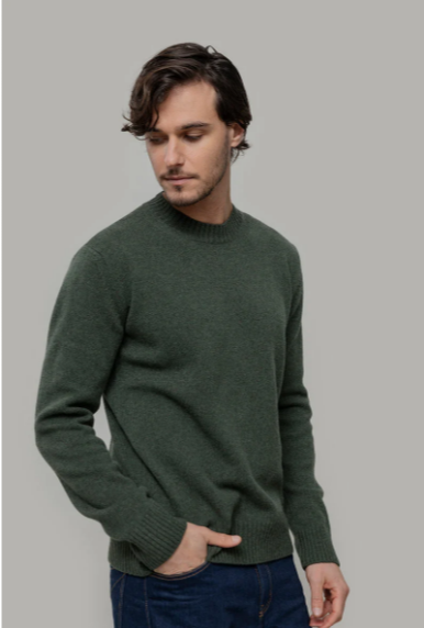 Wollpullover Ferruccio Grün