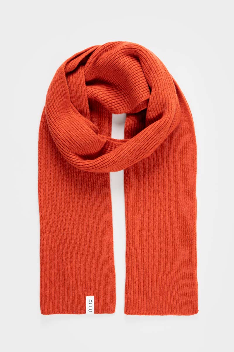 Unisex cashmere scarf Federico Orange Siena