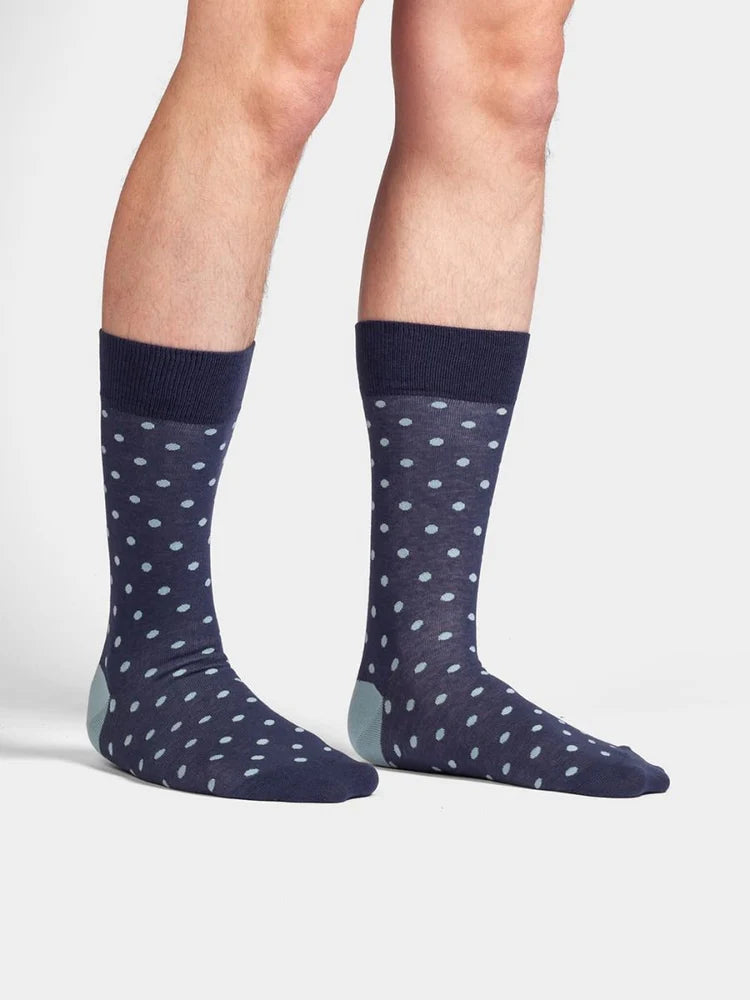 Chaussettes bleues Nautical Dots