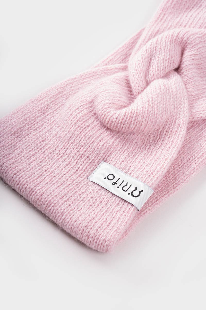 Women cashmere headband Nadia Light Pink