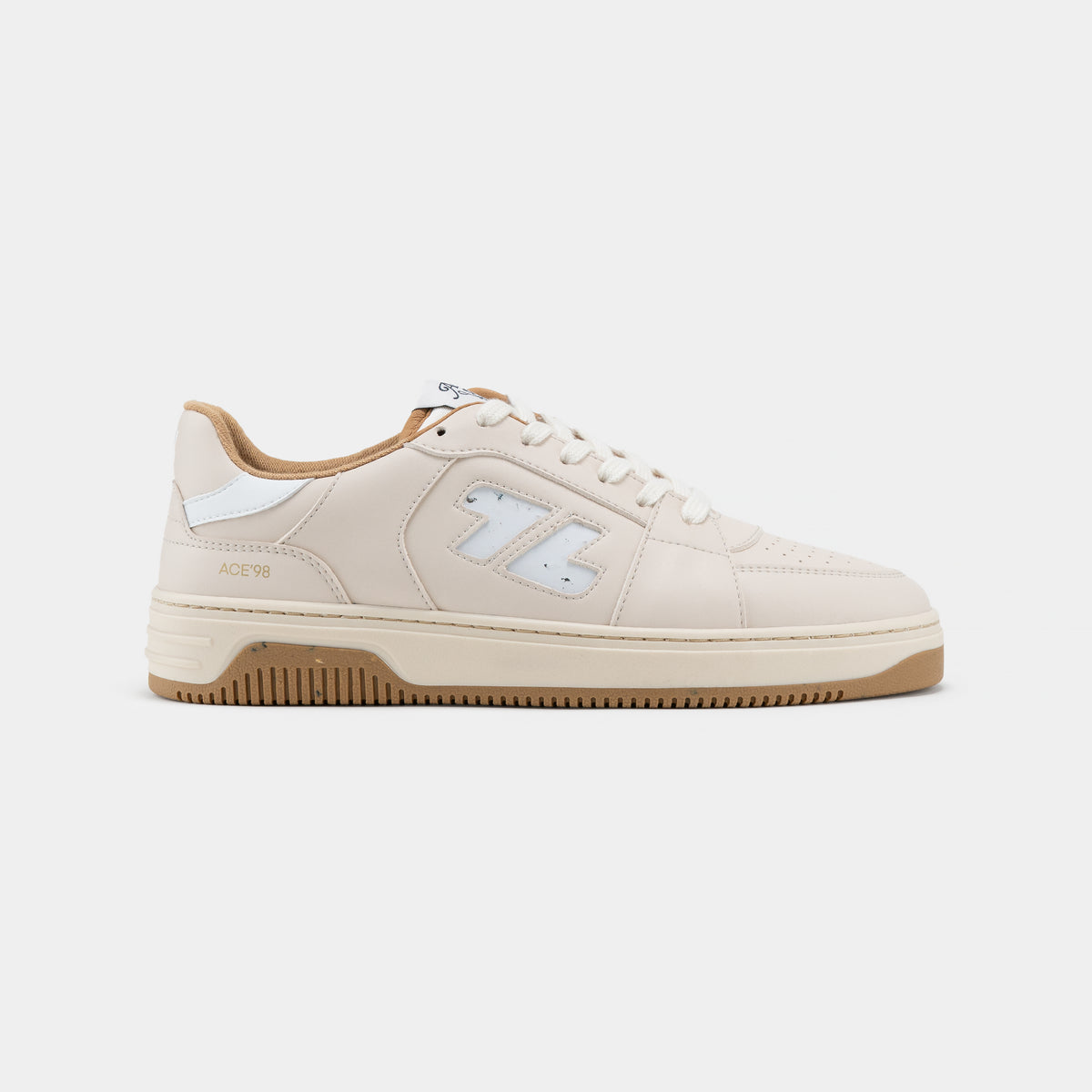 Vegane Sneakers Ace White-Camel
